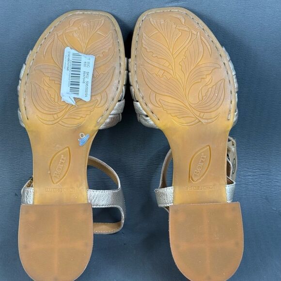 Born Shonie Leather Block Heel Sandals shoes womens size 10 - Picture 8 of 8
